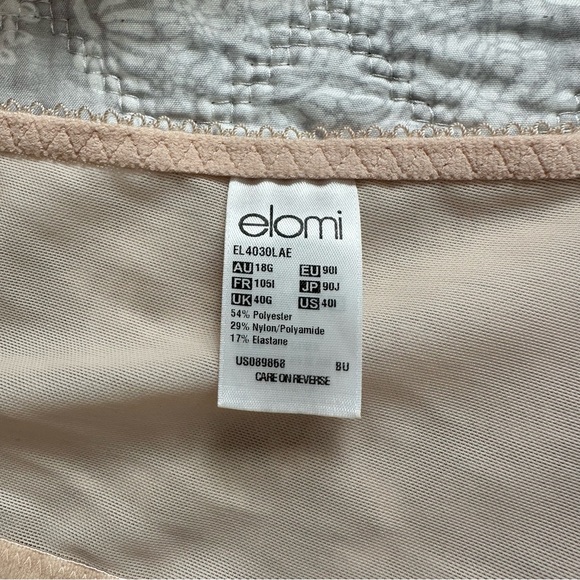 Elomi Cate Satin Lace Detail Bra - Picture 8 of 8